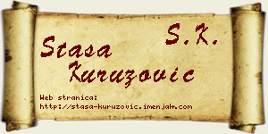 Staša Kuruzović vizit kartica